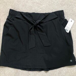 NWT Apana Skort / Skirt with Elastic Waist and Decorative Tie, Size Large